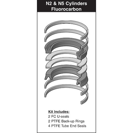 Hydro-Line - After Market Parts Hydraulic Cylinder Repair Kit- 1-1/2 Piston Kit N25-512-03V